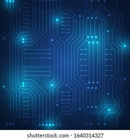 Circuit board technology background with hi-tech digital data connection system and computer electronic desing