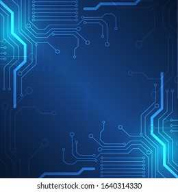 Circuit board technology background with hi-tech digital data connection system and computer electronic desing