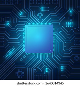 Circuit board technology background with hi-tech digital data connection system and computer electronic desing