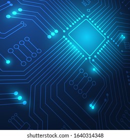 Circuit board technology background with hi-tech digital data connection system and computer electronic desing