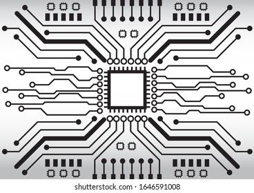 Circuit board technology background with hi-tech digital data connection system and computer electronic desing