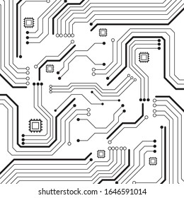 Circuit board technology background with hi-tech digital data connection system and computer electronic desing