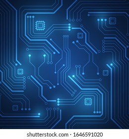 Circuit board technology background with hi-tech digital data connection system and computer electronic desing