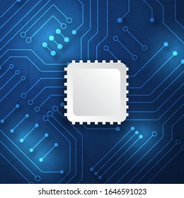 Circuit board technology background with hi-tech digital data connection system and computer electronic desing