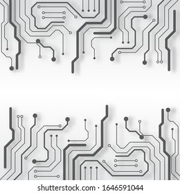 Circuit board technology background with hi-tech digital data connection system and computer electronic desing