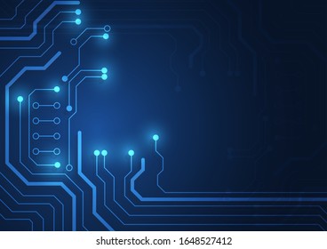 Circuit board technology background with hi-tech digital data connection system and computer electronic desing