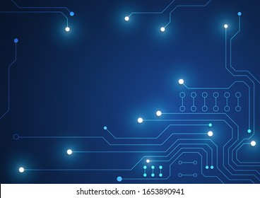 Circuit board technology background with hi-tech digital data connection system and computer electronic desing