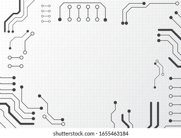 Circuit board technology background with hi-tech digital data connection system and computer electronic desing