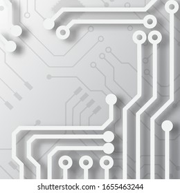 Circuit board technology background with hi-tech digital data connection system and computer electronic desing