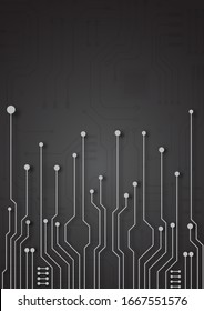 Circuit board technology background with hi-tech digital data connection system and computer electronic desing
