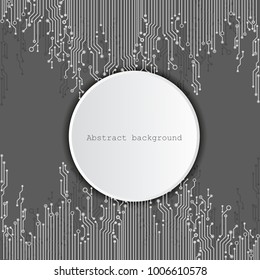Circuit board, technology background. Vector illustration EPS 10