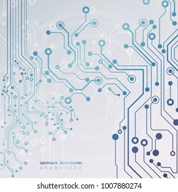 Circuit board, technology background. Vector illustration EPS 10.