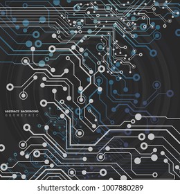 Circuit board, technology background. Vector illustration EPS 10.
