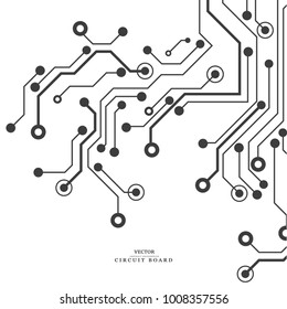 Circuit board, technology background. Vector illustration. EPS 10.