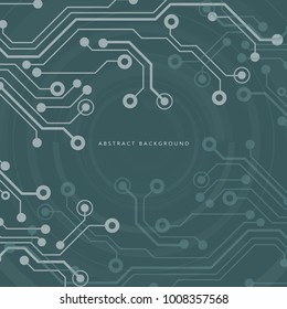 Circuit board, technology background. Vector illustration. EPS 10.