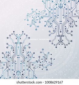 Circuit board, technology background. Vector illustration. EPS 10.