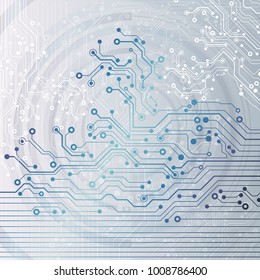 Circuit board, technology background. Vector illustration. EPS 10.