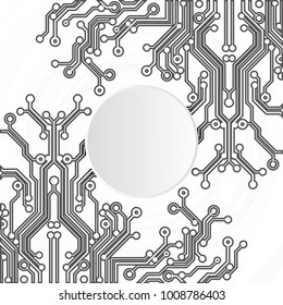 Circuit board, technology background. Vector illustration. EPS 10.