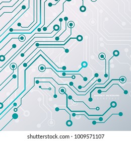 Circuit board, technology background. Vector illustration. EPS 10.