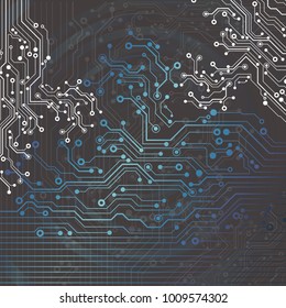 Circuit board, technology background. Vector illustration. EPS 10.