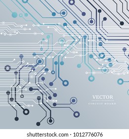 Circuit board, technology background. Vector illustration. 