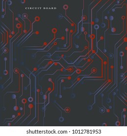 Circuit board, technology background. Vector illustration. EPS 10.