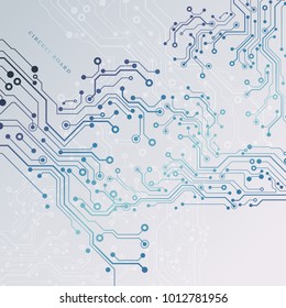 Circuit board, technology background. Vector illustration. EPS 10.