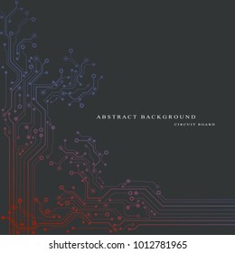Circuit board, technology background. Vector illustration. EPS 10.