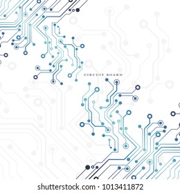 Circuit board, technology background. Vector illustration. EPS 10.