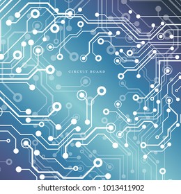 Circuit board, technology background. Vector illustration. EPS 10.