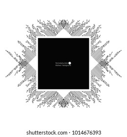 Circuit board, technology background. Vector illustration. EPS 10.
