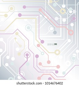 Circuit board, technology background. Vector illustration. EPS 10.