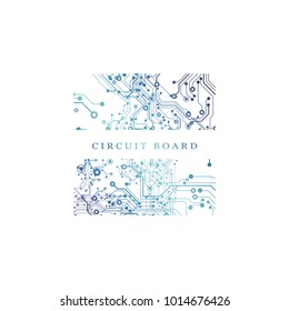 Circuit board, technology background. Vector illustration. EPS 10.