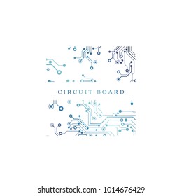 Circuit board, technology background. Vector illustration. EPS 10.
