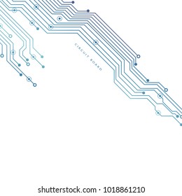 Circuit board, technology background. Vector illustration. EPS 10.