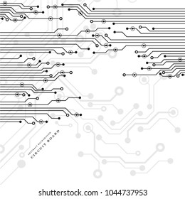 Circuit board, technology background. Vector illustration. EPS 10.