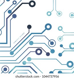 Circuit board, technology background. Vector illustration. EPS 10.