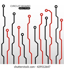 Circuit board, technology background, vector illustration