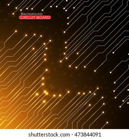 Circuit board, technology background, vector illustration, eps 10