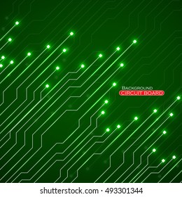 Circuit board, technology background, vector illustration