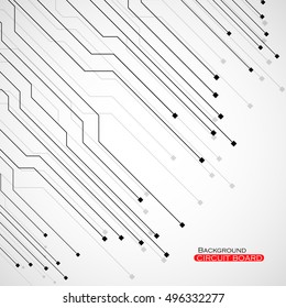 Circuit board, technology background, vector illustration eps 10
