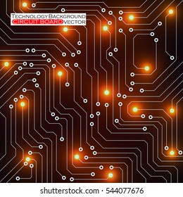 Circuit board, technology background, vector illustration