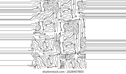 Circuit Board Technology Copy Space Background. 