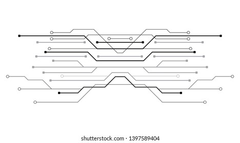 circuit board technology design. media electronics background concept. illustration element vector