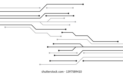 circuit board technology design. media electronics background concept. illustration element vector