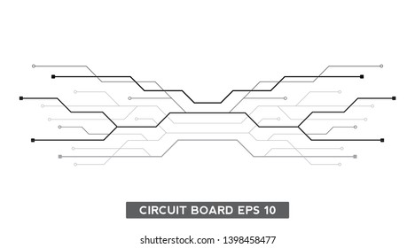 circuit board technology design. media electronics background concept. illustration element vector