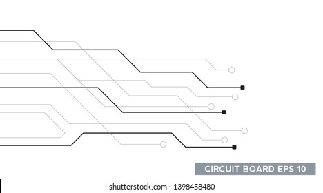 circuit board technology design. media electronics background concept. illustration element vector