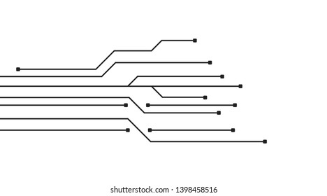 circuit board technology design. media electronics background concept. illustration element vector
