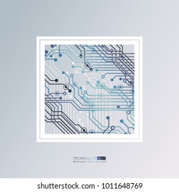 Circuit board, technology digital background. Vector illustration. EPS 10.