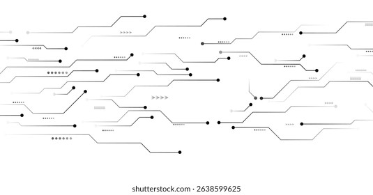 Circuit board technology element vector illustration